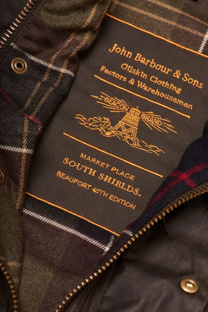 Barbour 40th Anniversary Beaufort Wax Jacket Olive-3